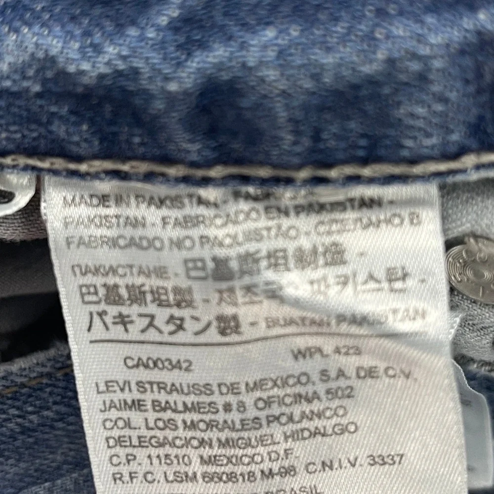 Levi 514 Mens 29x30 Blue Jeans Straight Leg Medium Wash‎ Denim
